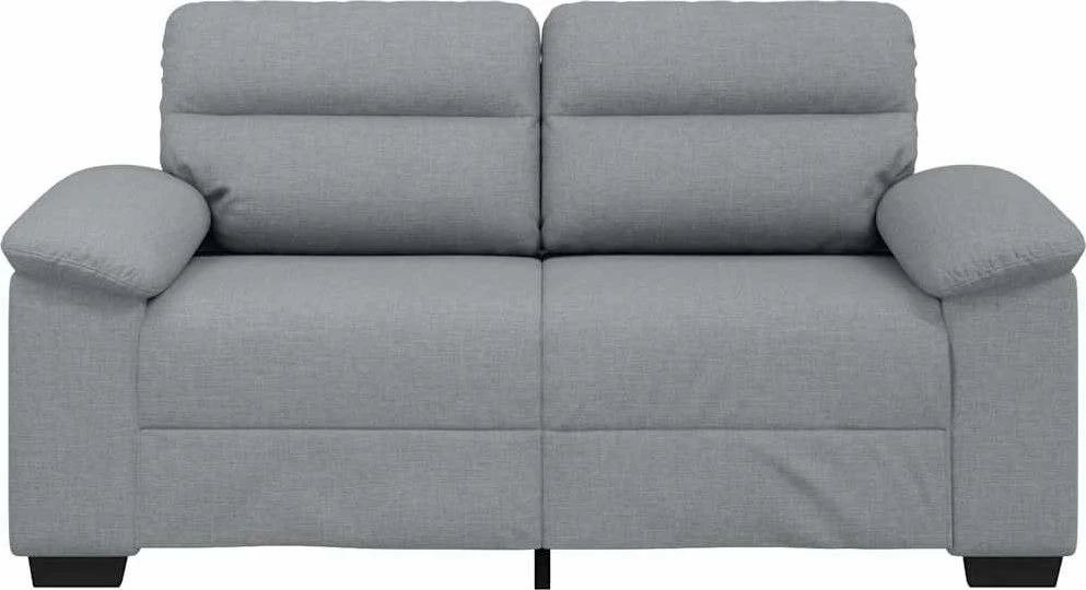 Dvivietė sofa, šviesiai pilka, 160x81x84 cm, audinys