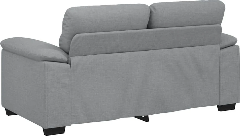 Dvivietė sofa, šviesiai pilka, 160x81x84 cm, audinys
