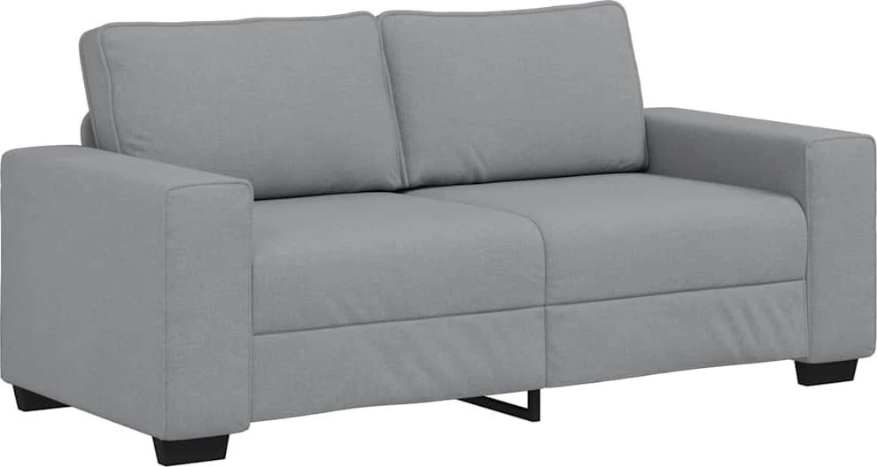 Dvivietė sofa, šviesiai pilka, 180x77x82 cm, audinys