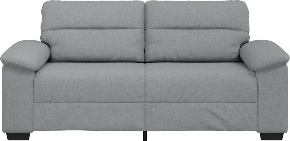 Dvivietė sofa, šviesiai pilka, 180x81x84 cm, audinys