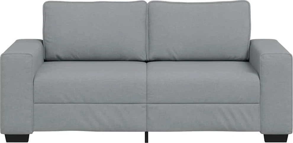 Dvivietė sofa, šviesiai pilka, 180x77x82 cm, audinys