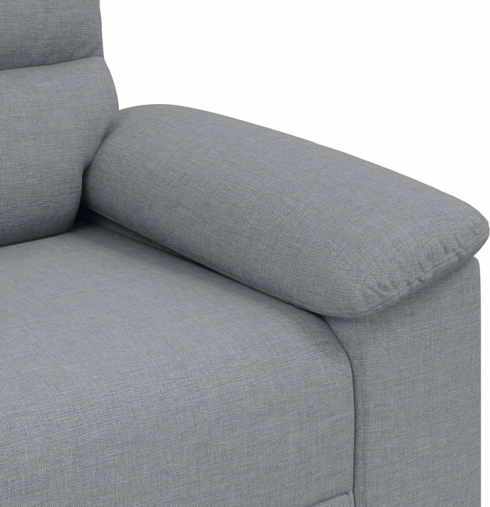 Dvivietė sofa, šviesiai pilka, 180x81x84 cm, audinys