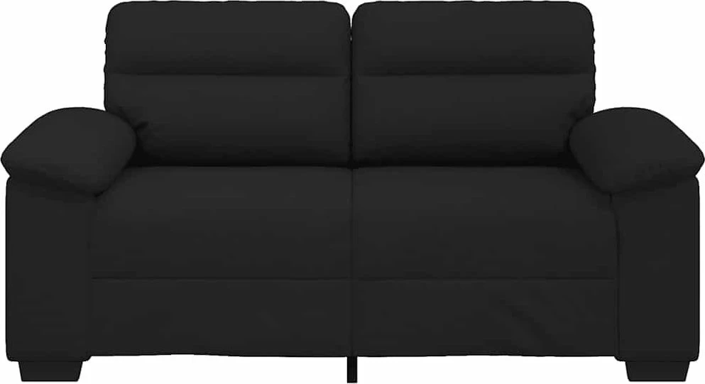 Dvivietė sofa, juoda, 160x81x84 cm, audinys