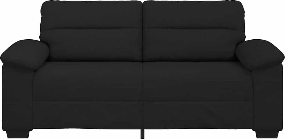 Dvivietė sofa, juoda, 180x81x84 cm, audinys