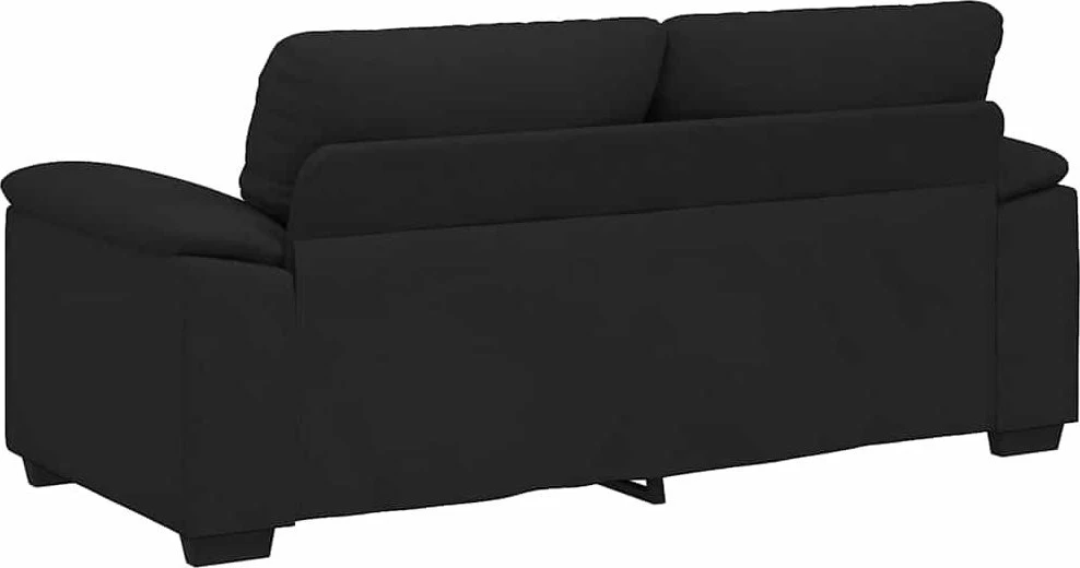 Dvivietė sofa, juoda, 180x81x84 cm, audinys