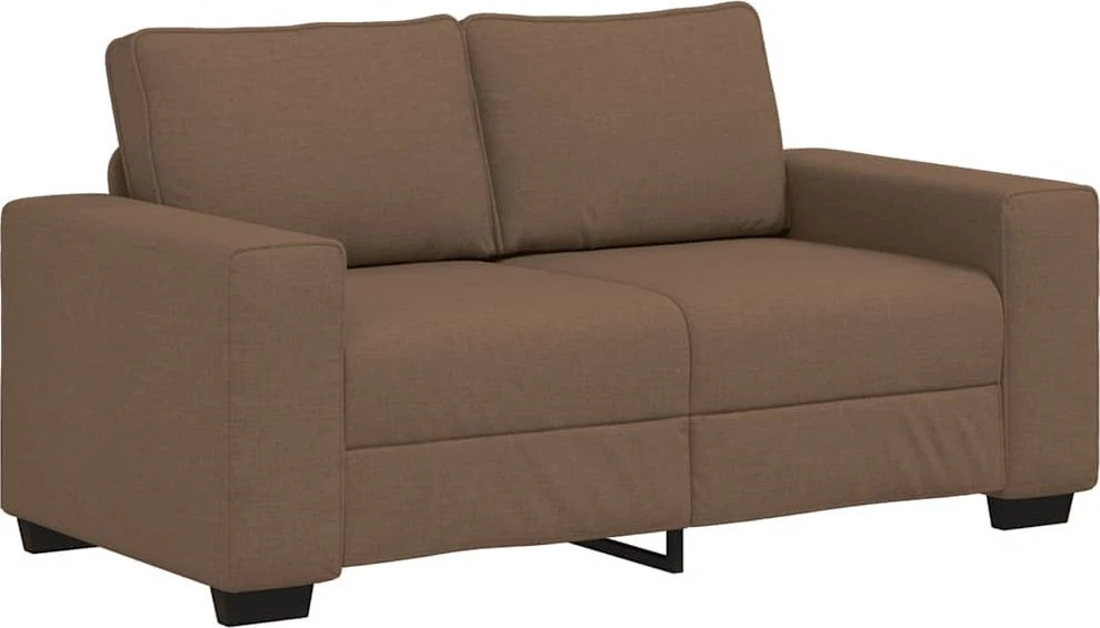 Dvivietė sofa, ruda, 160x77x82 cm, audinys