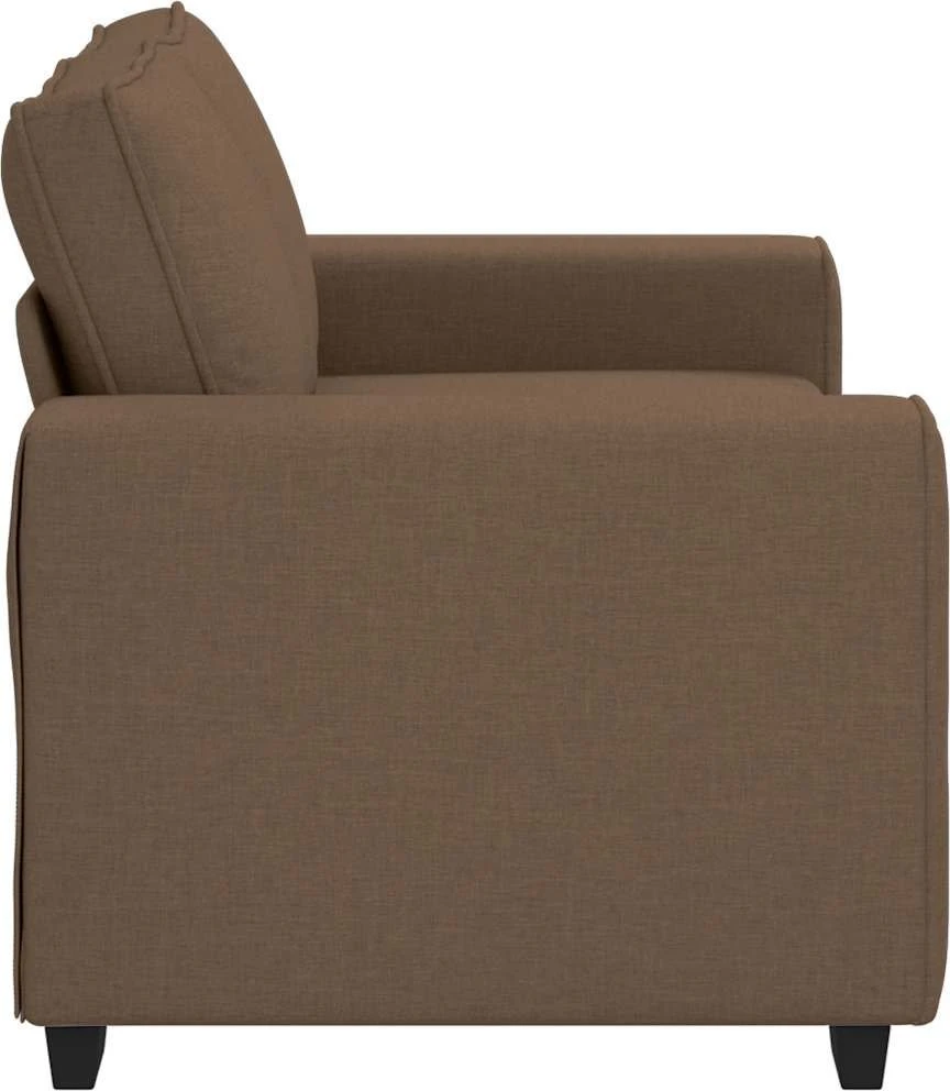 Dvivietė sofa, ruda, 160x77x82 cm, audinys