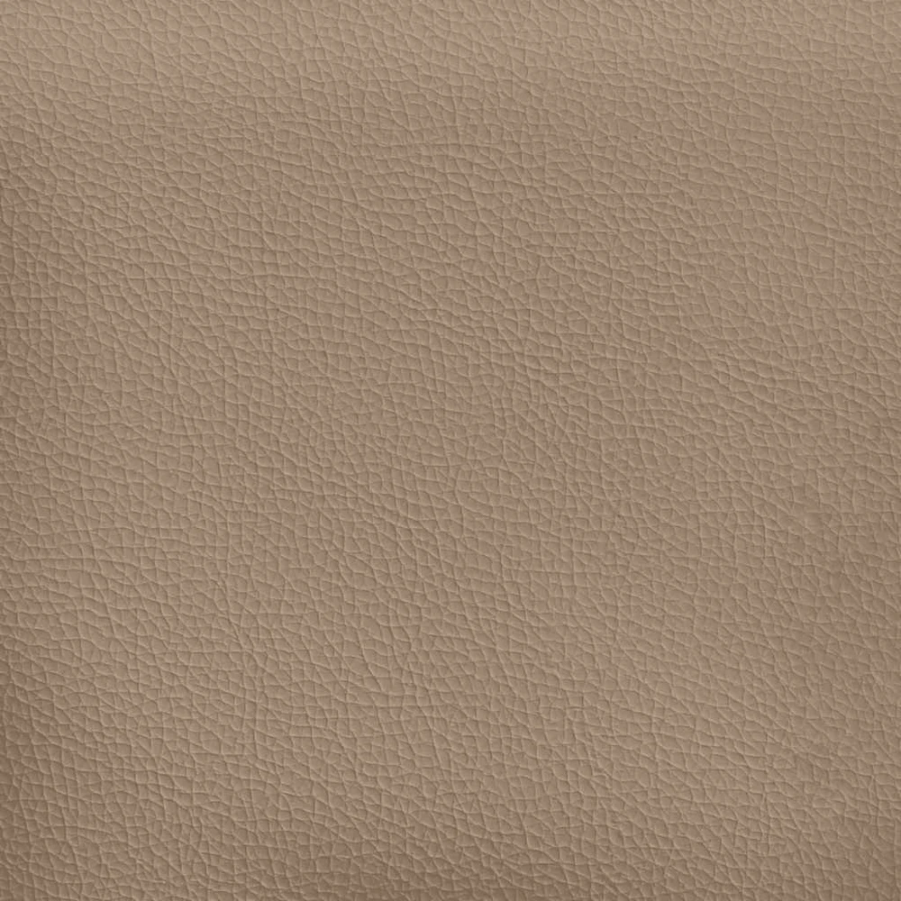 Dvivietė sofa su šezlongu, L formos, kapučino spalvos, 125 cm, dirbtinė oda