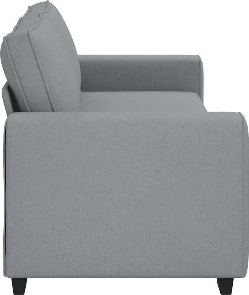 Trivietė sofa, šviesiai pilka, 220x77x82 cm, audinys
