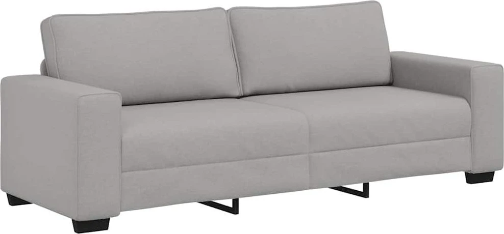 Trivietė sofa, debesų pilka, 220x77x82 cm, audinys