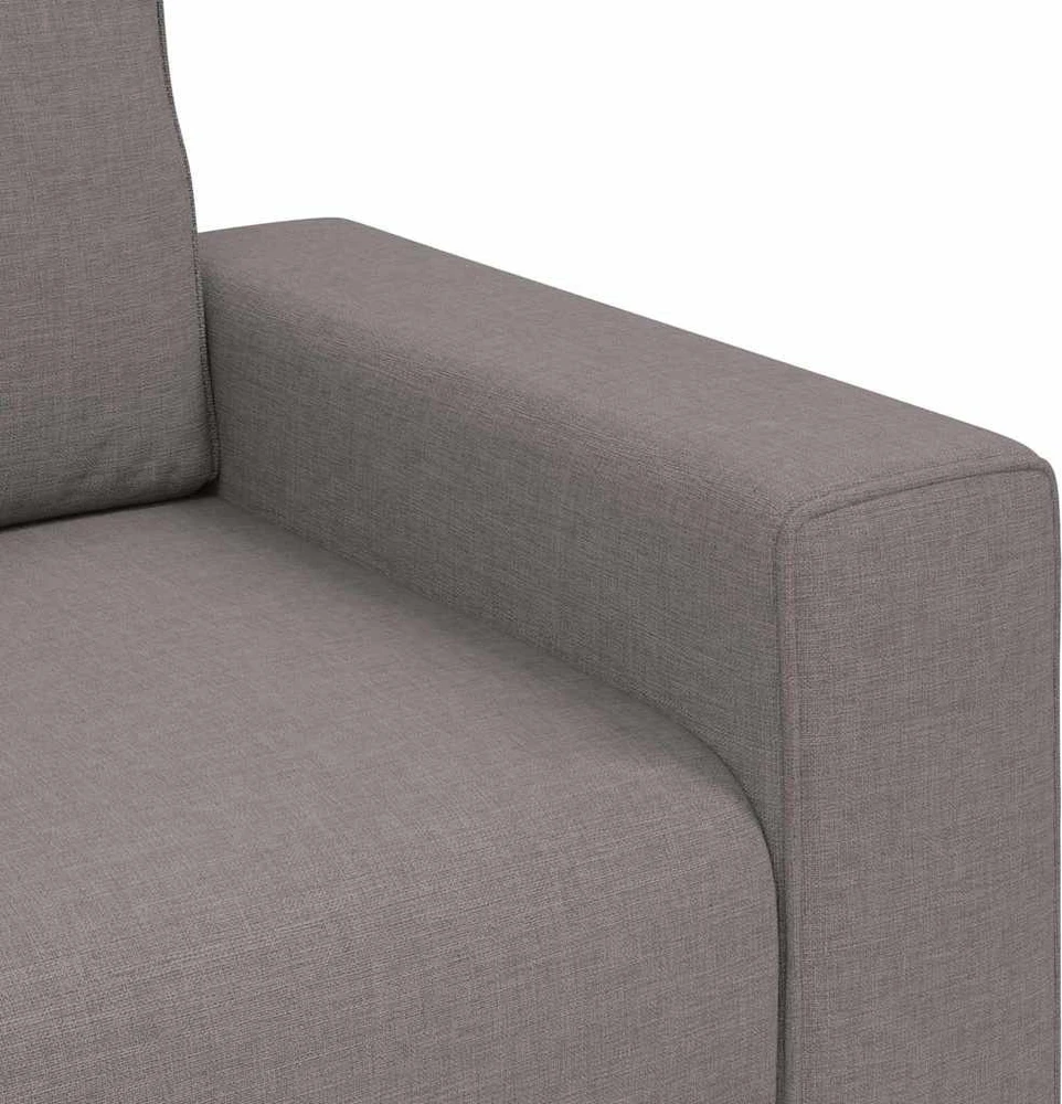 Trivietė sofa, pilkai ruda, 220x77x82 cm, audinys