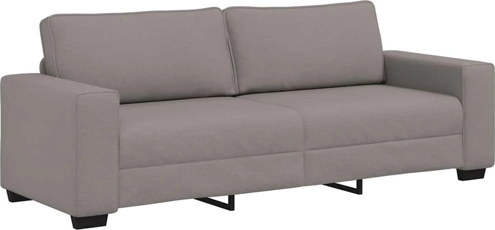 Trivietė sofa, pilkai ruda, 220x77x82 cm, audinys