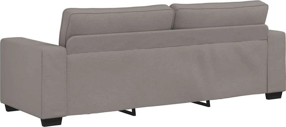 Trivietė sofa, pilkai ruda, 220x77x82 cm, audinys