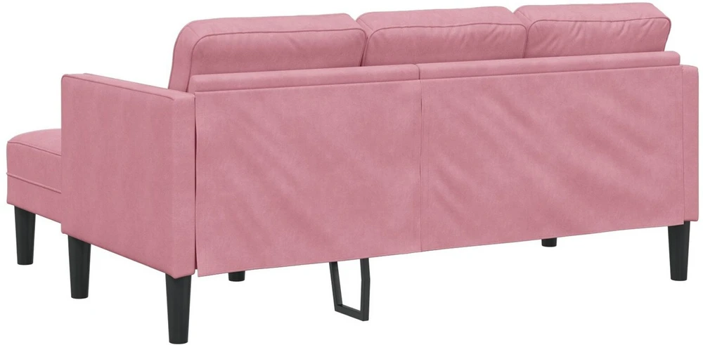 Sofa Sofos komplektas su pagalve Rožinė Poliesteris