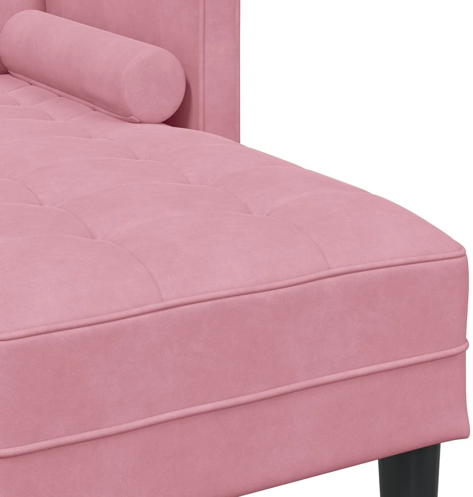 Sofa Sofos komplektas su pagalve Rožinė Poliesteris