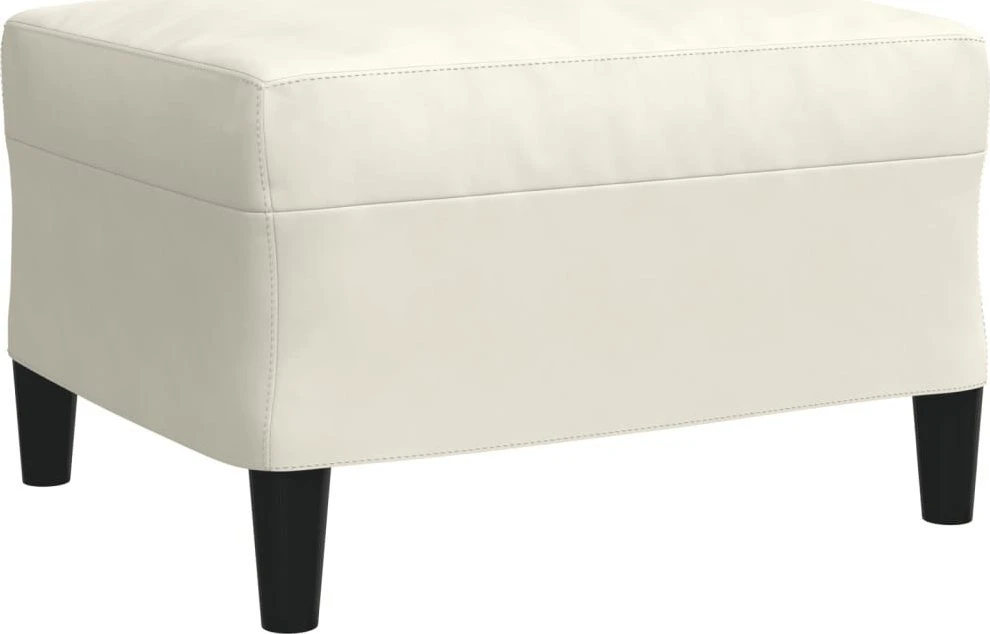 Sofa Sofos komplektas su pagalvėlėmis, 4 dalių, kreminis, aksomas