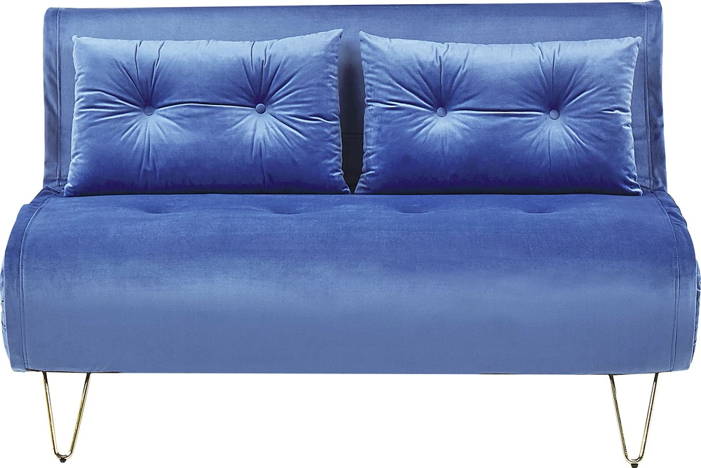 Sofa Beliani Sėdimųjų baldų komplektas VESTFOLD, veliūras, tamsiai mėlynas