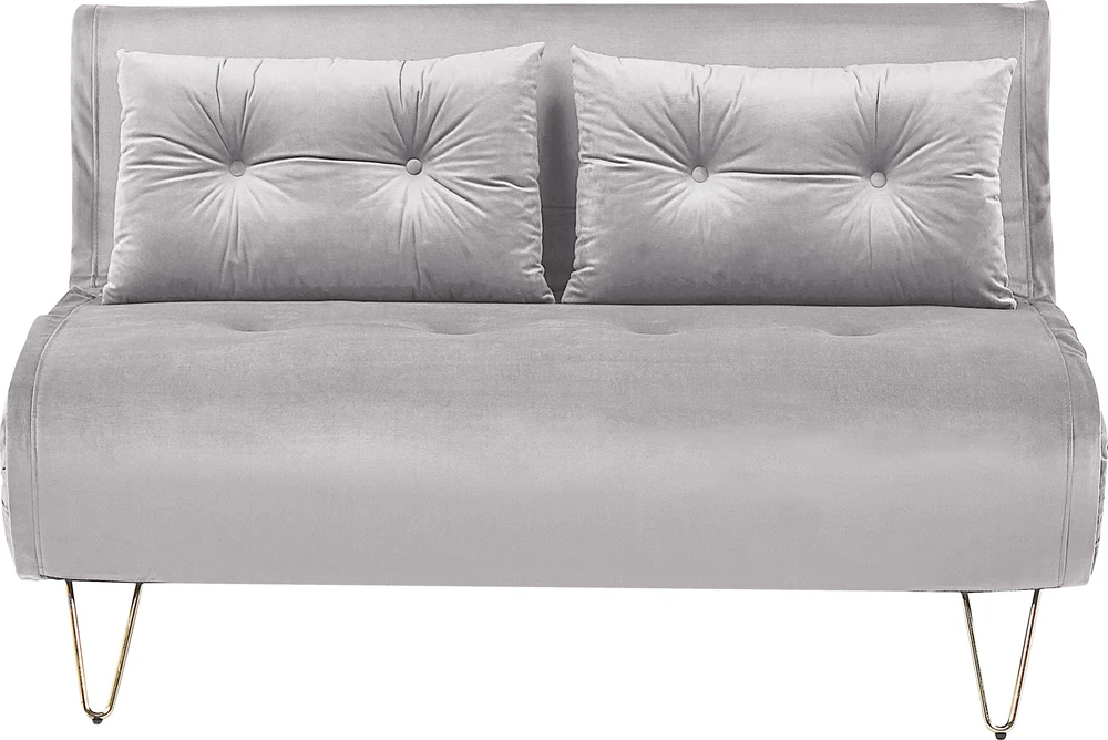 Sofa Beliani Svetainės baldų komplektas 3 asmenims VESTFOLD, veliūras, pilkas