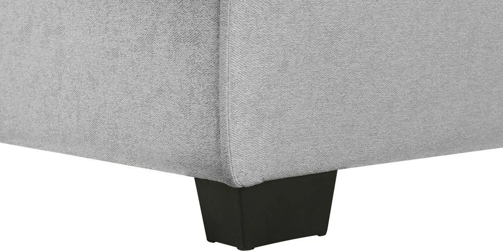 Beliani Išskleidžiama kampinė sofa ROMEDAL, 3 vietų, šviesiai pilka