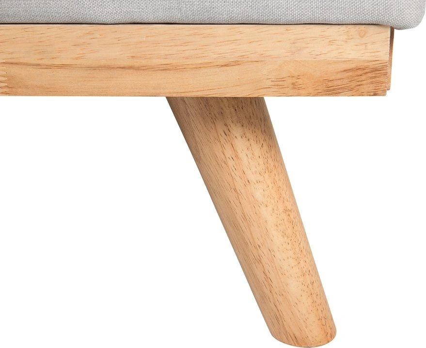 Beliani Trivietė sofa lova FROYA Šviesiai pilka