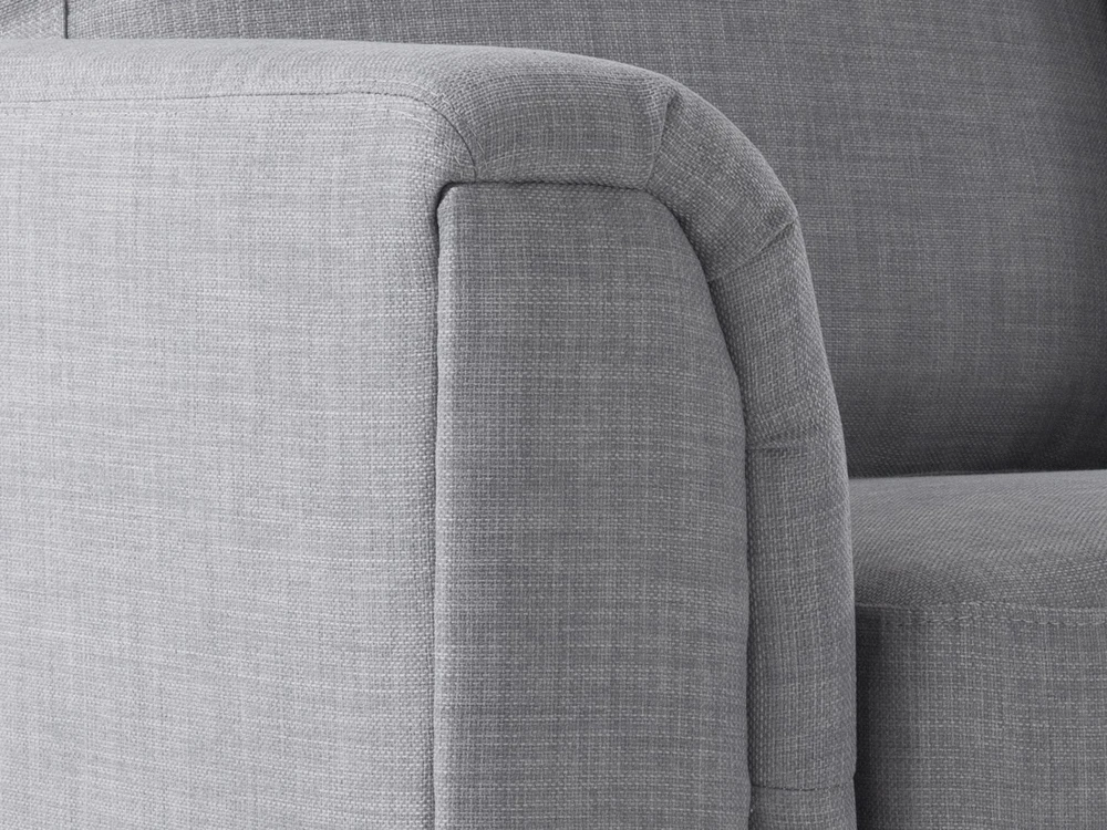 Beliani Kampinė sofa OSLO 4 asmenų, šviesiai pilka, kairinė