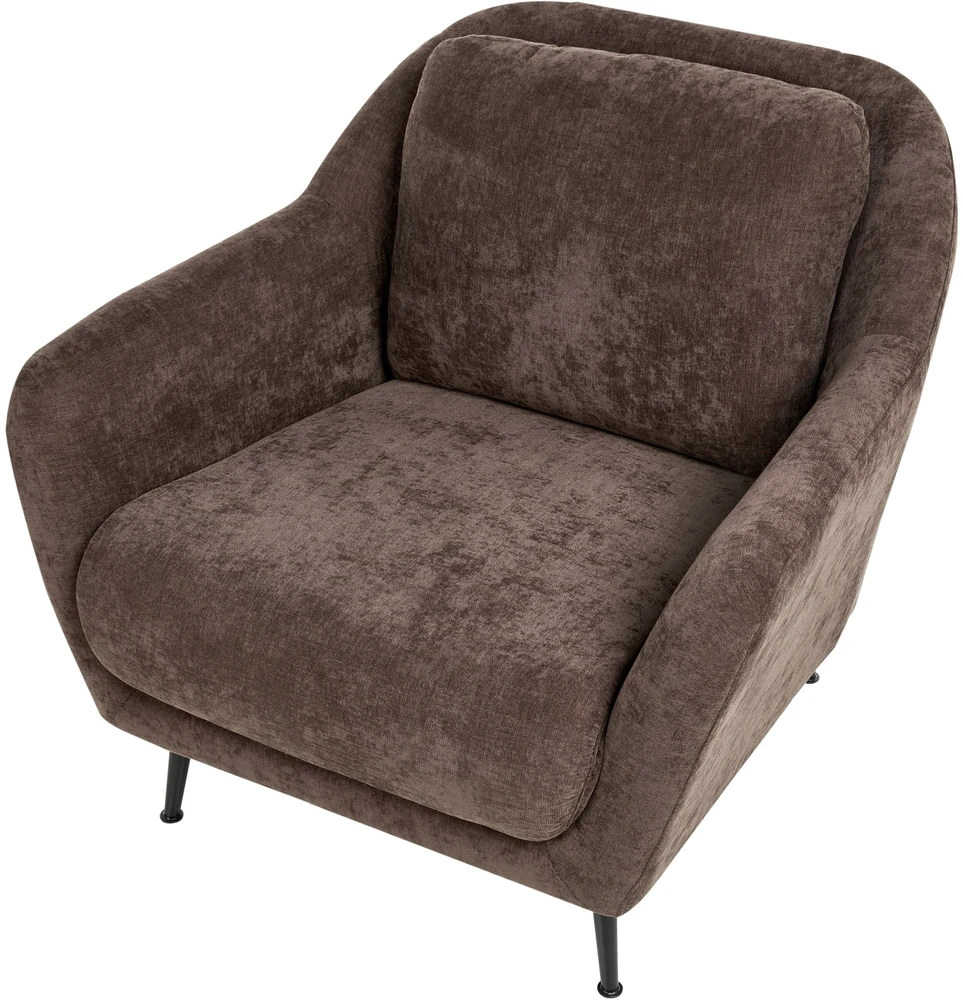 Sofa Beliani Trijų vietų svetainės baldų komplektas EIBY, šenilio audinys, tamsiai rudas