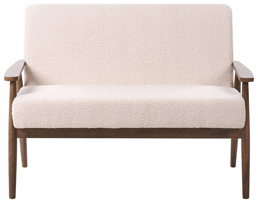 Sofa Beliani 6-vietų svetainės baldų komplektas ESRUM Boucle tamsiai ruda/smėlio spalvos