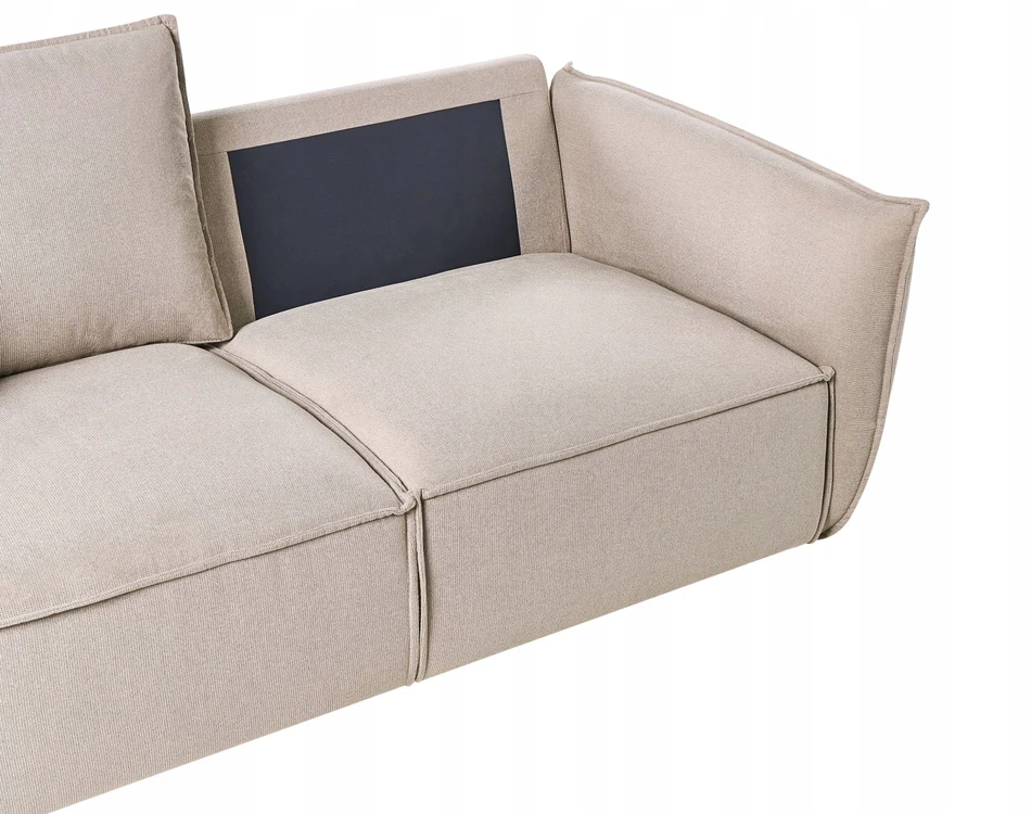 Sofa Beliani 5 vietų poilsio baldų komplektas KUNES smėlio spalvos
