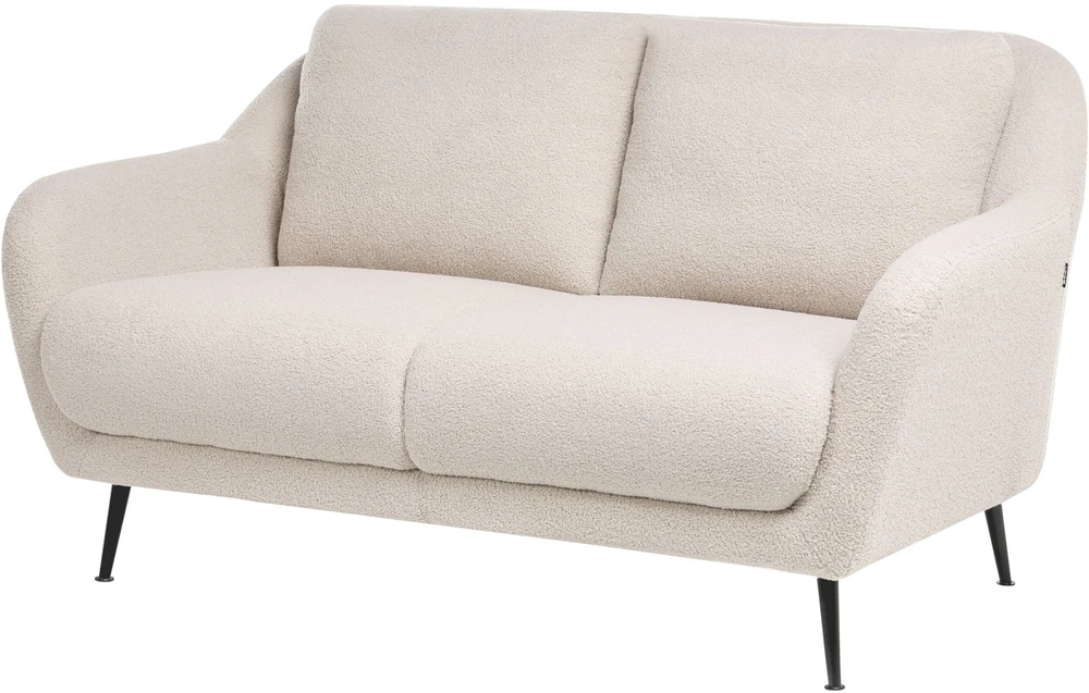 Sofa Beliani 3 vietų sofos komplektas EIBY Boucle smėlio spalvos