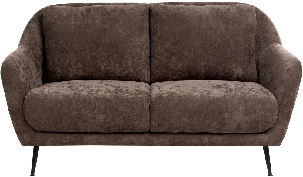Sofa Beliani Trijų vietų svetainės baldų komplektas EIBY, šenilio audinys, tamsiai rudas