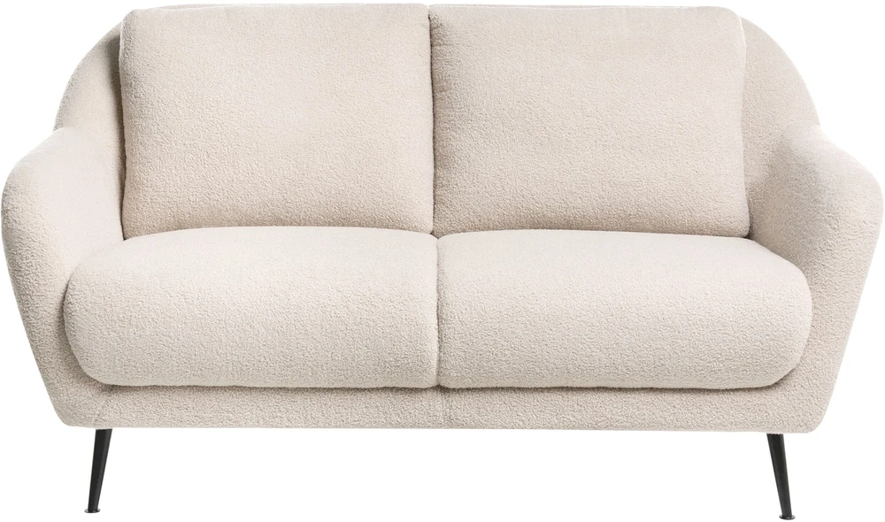 Sofa Beliani 3 vietų sofos komplektas EIBY Boucle smėlio spalvos