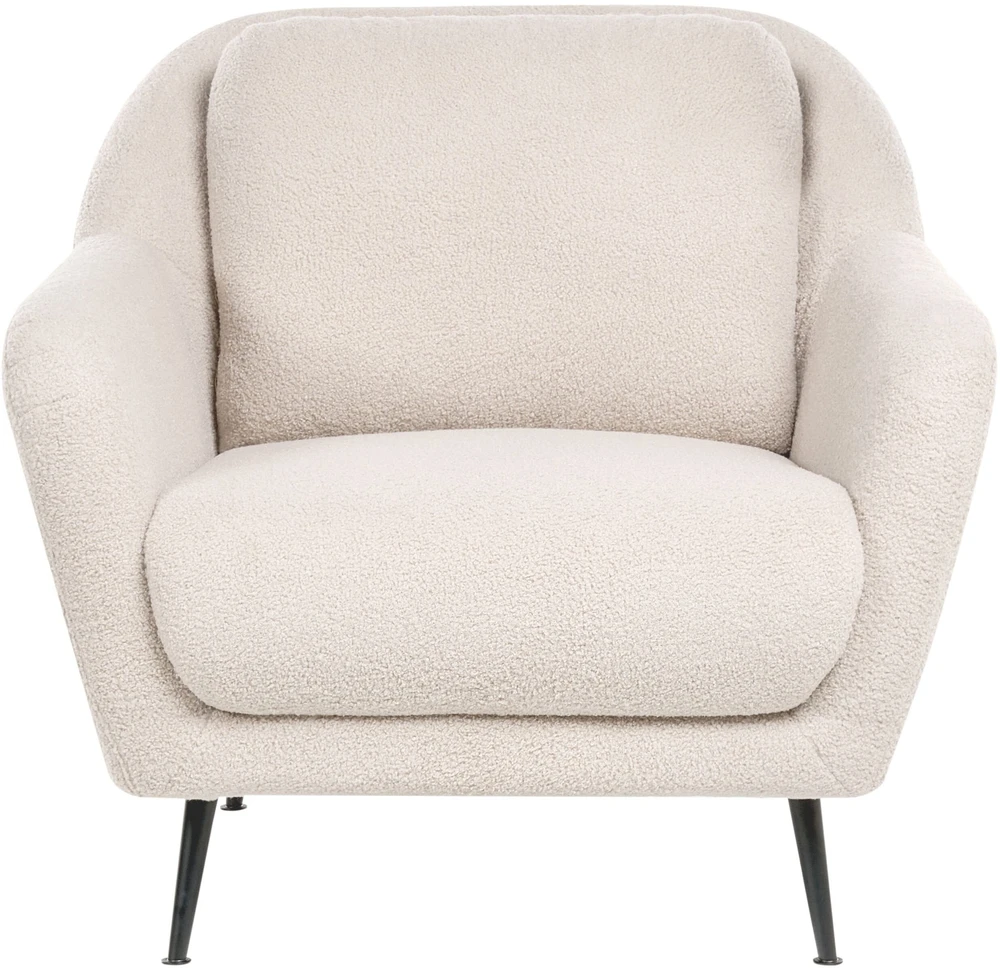 Sofa Beliani 3 vietų sofos komplektas EIBY Boucle smėlio spalvos