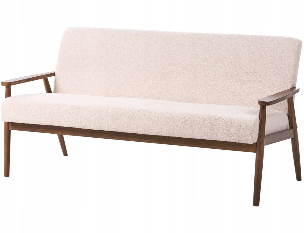 Sofa Beliani 6-vietų svetainės baldų komplektas ESRUM Boucle tamsiai ruda/smėlio spalvos