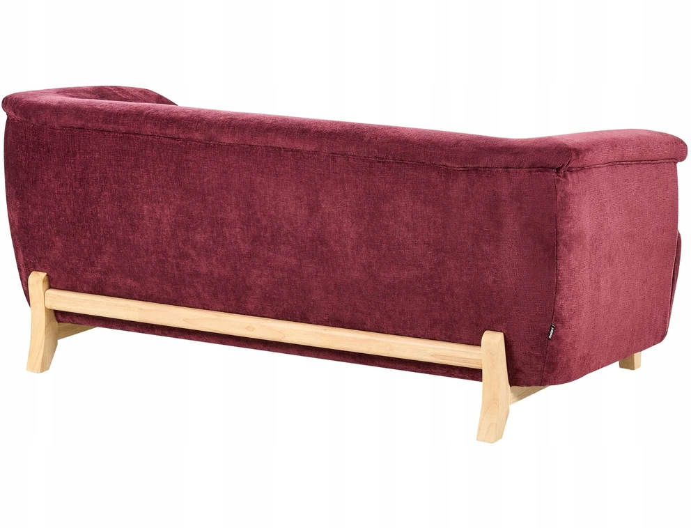 Sofa Beliani 5 vietų minkštųjų baldų komplektas ALNOR, šenilas, burgundinės spalvos
