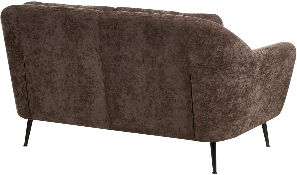 Sofa Beliani Trijų vietų svetainės baldų komplektas EIBY, šenilio audinys, tamsiai rudas