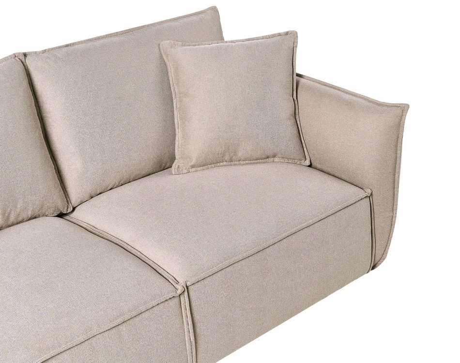 Sofa Beliani 5 vietų poilsio baldų komplektas KUNES smėlio spalvos