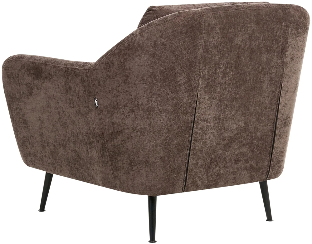 Sofa Beliani Trijų vietų svetainės baldų komplektas EIBY, šenilio audinys, tamsiai rudas