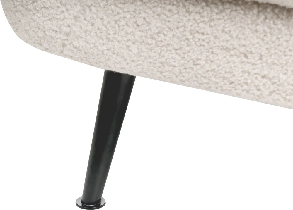 Sofa Beliani 3 vietų sofos komplektas EIBY Boucle smėlio spalvos