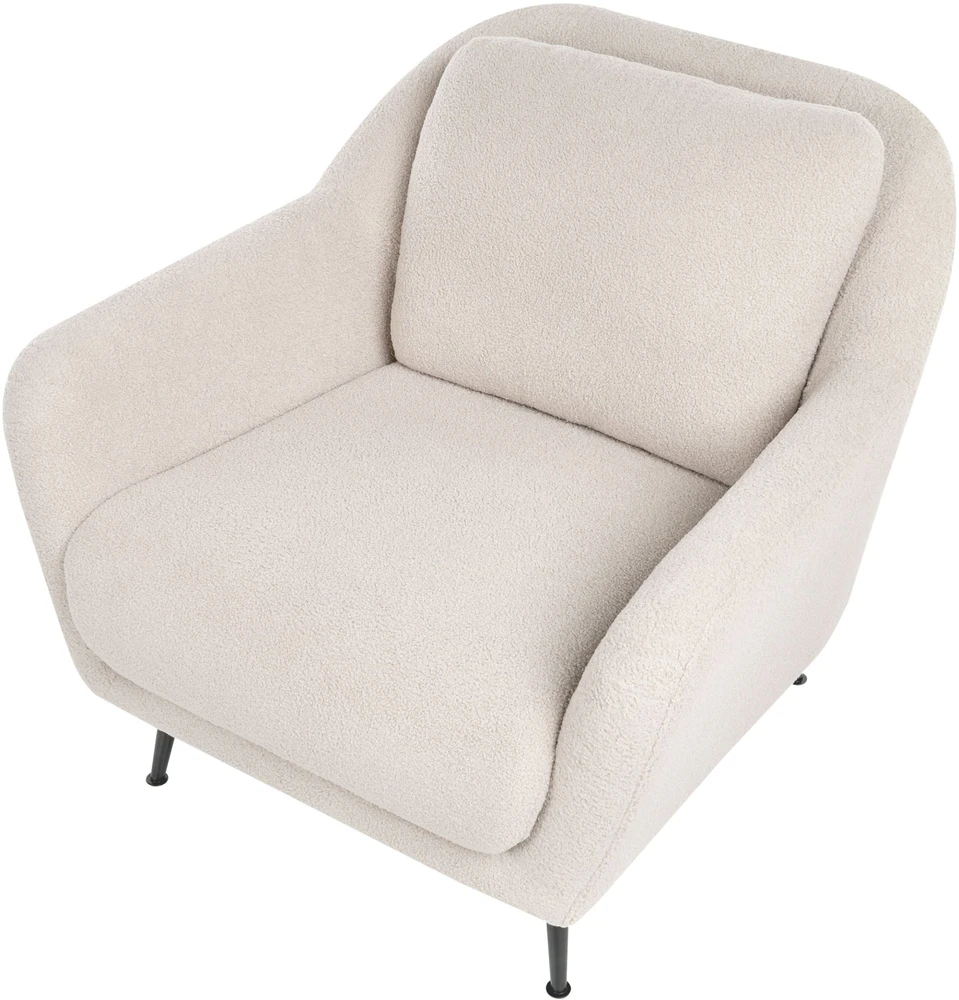Sofa Beliani 3 vietų sofos komplektas EIBY Boucle smėlio spalvos