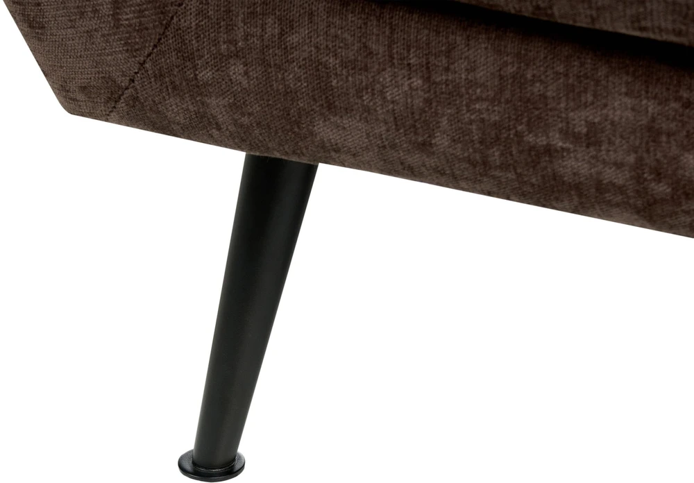 Sofa Beliani Trijų vietų svetainės baldų komplektas EIBY, šenilio audinys, tamsiai rudas