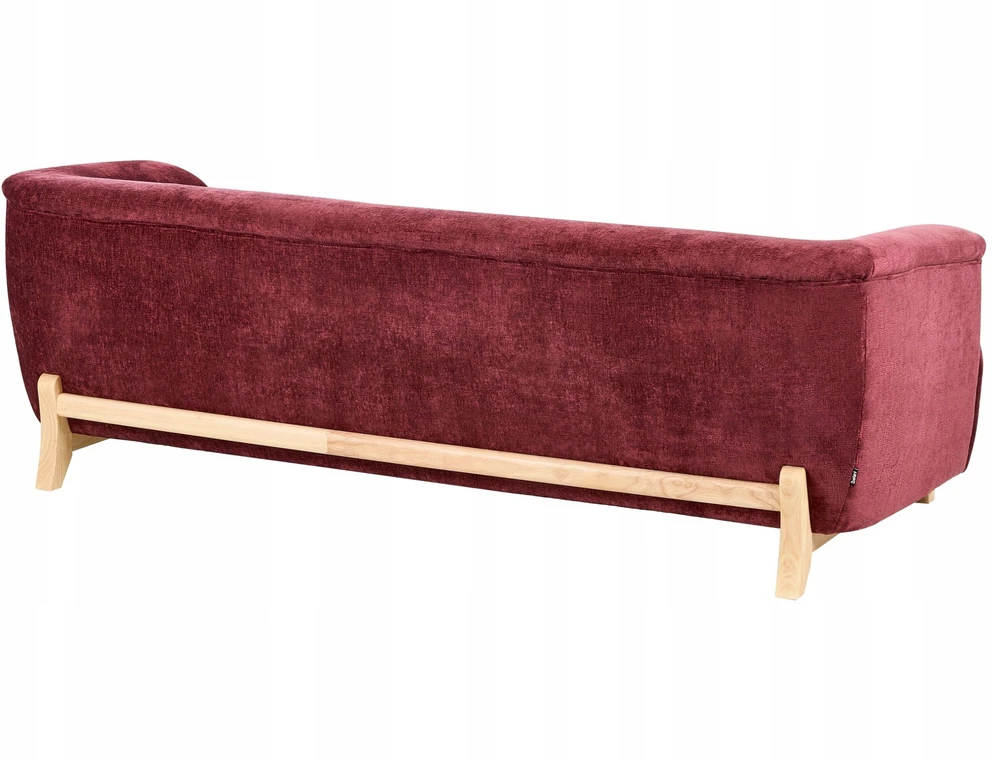 Sofa Beliani 5 vietų minkštųjų baldų komplektas ALNOR, šenilas, burgundinės spalvos