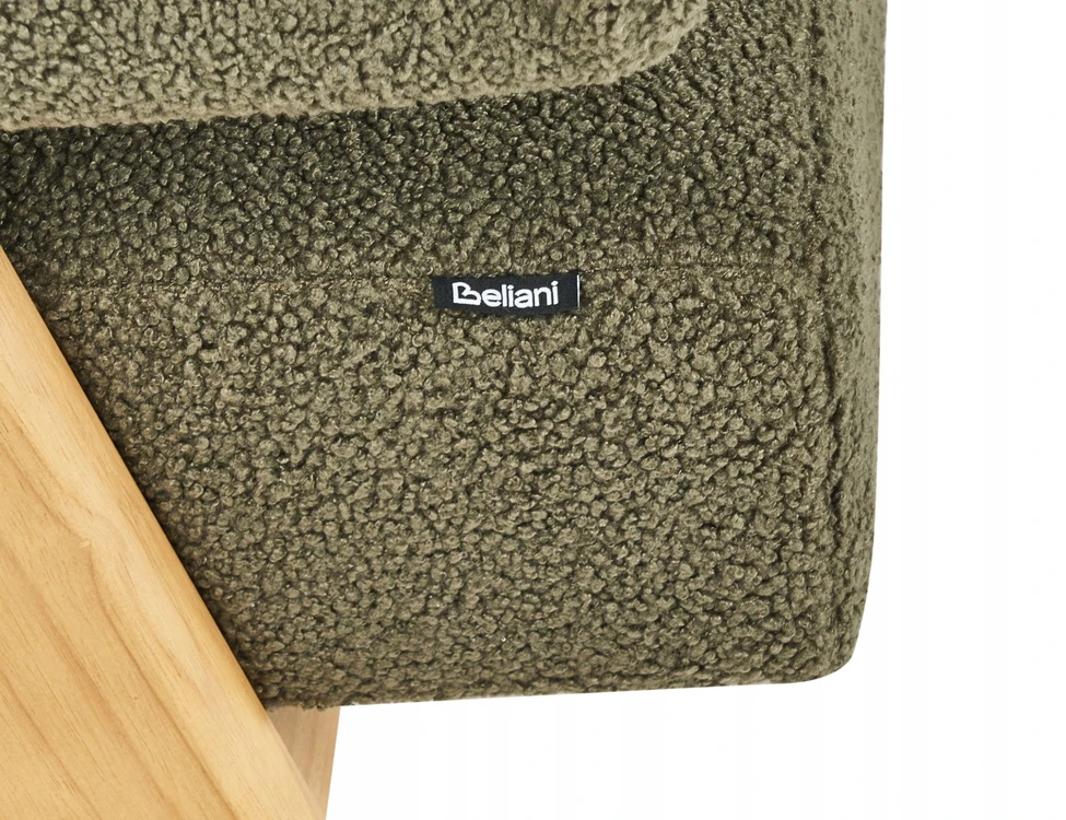 Sofa Beliani Svetainės baldų komplektas TAMRE Boucle žalias / šviesiai rudas