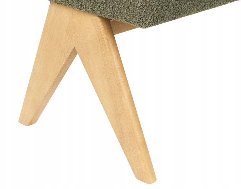 Sofa Beliani Svetainės baldų komplektas TAMRE Boucle žalias / šviesiai rudas