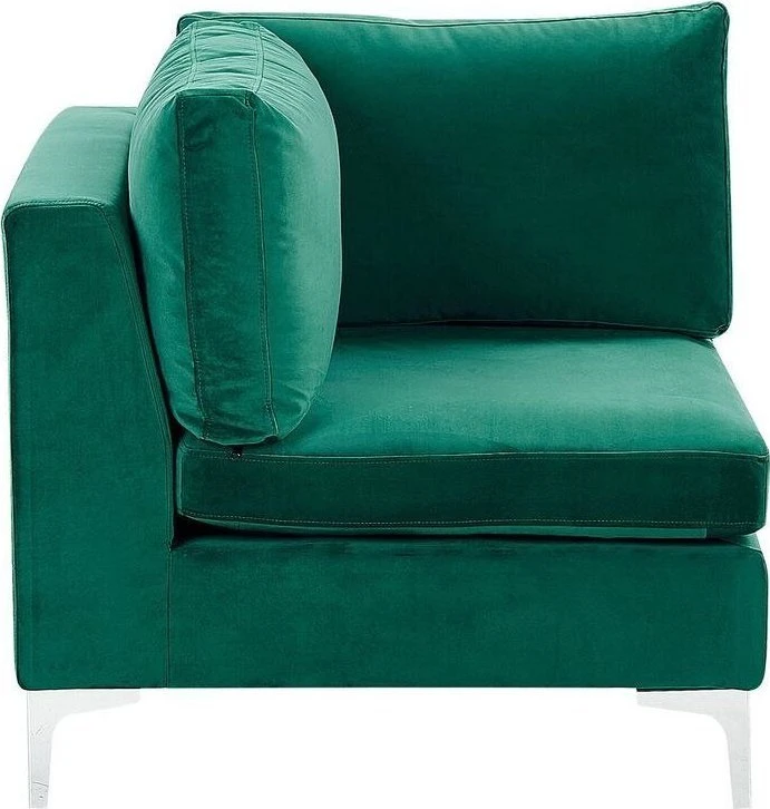 Sofa Beliani Kampinis modulis EVJA, žalias veliūras