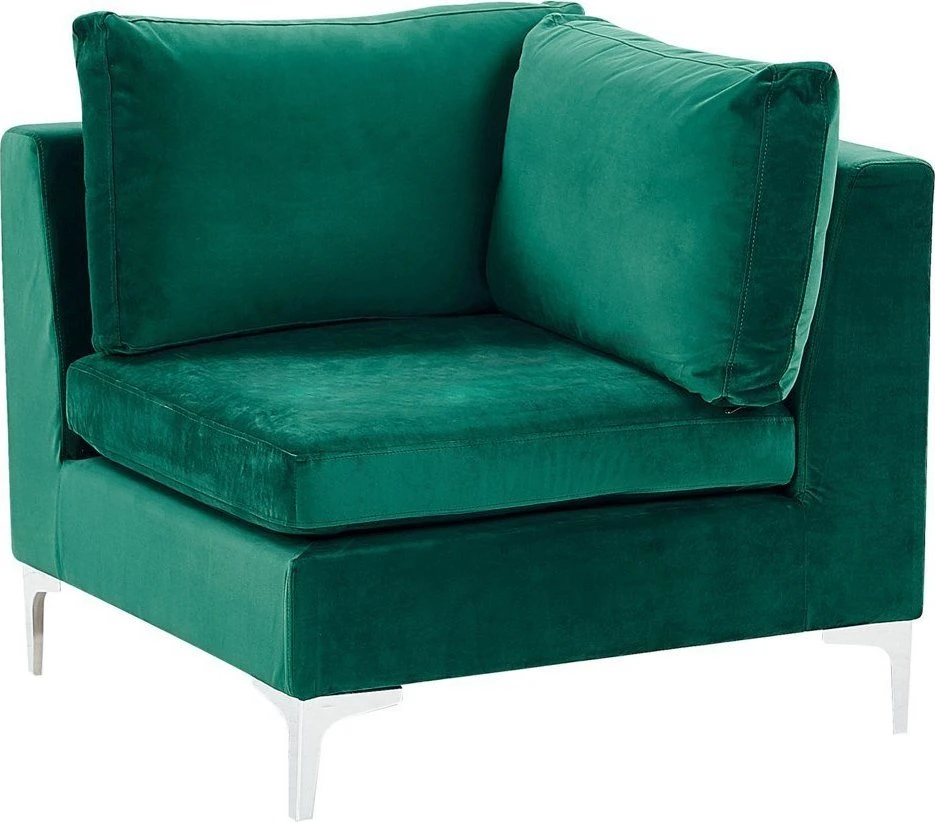 Sofa Beliani Kampinis modulis EVJA, žalias veliūras