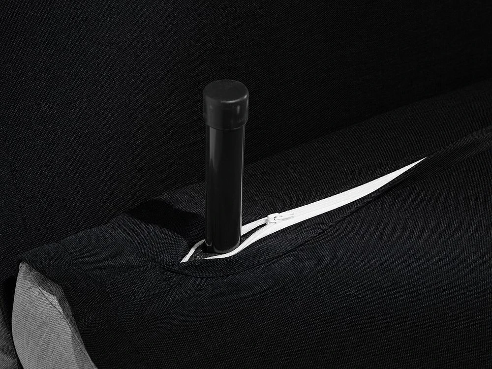 Beliani Vienvietė išskleidžiama sofa FARRIS juoda