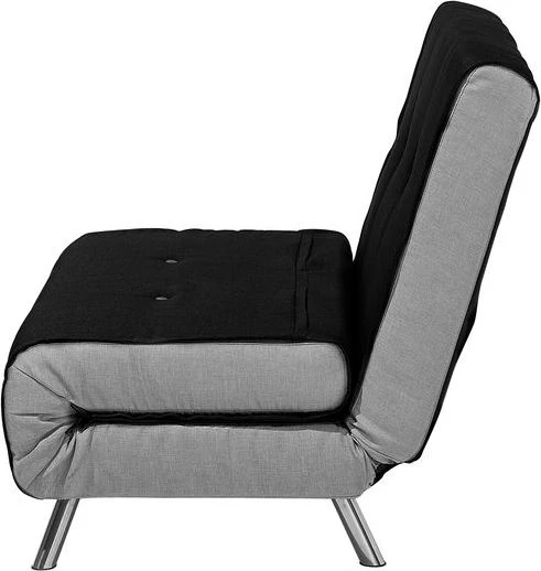 Beliani Vienvietė išskleidžiama sofa FARRIS juoda