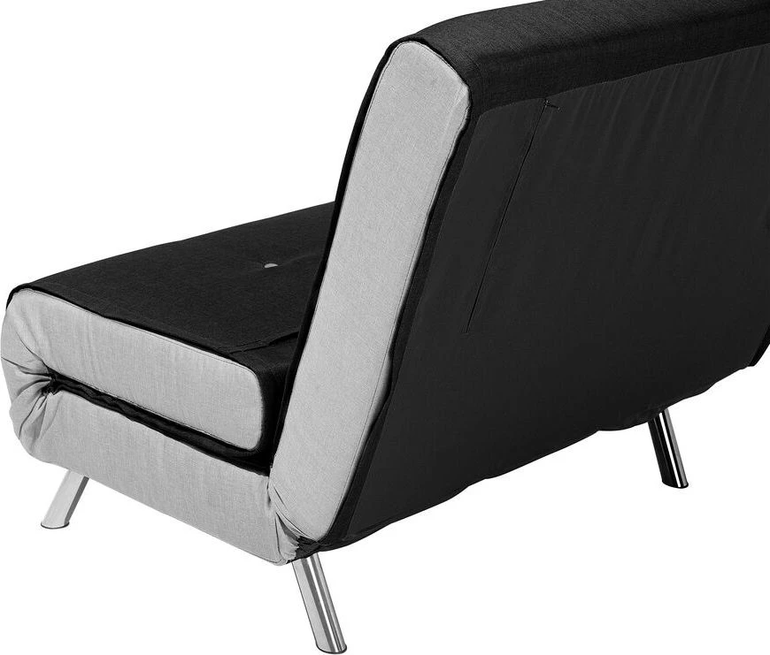 Beliani Vienvietė išskleidžiama sofa FARRIS juoda