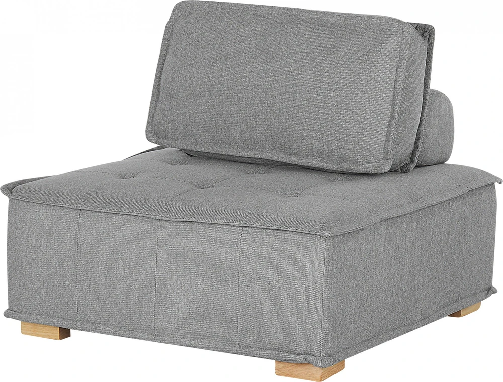 Beliani 4 vietų modulinė sofa TIBRO dešininė Pilka