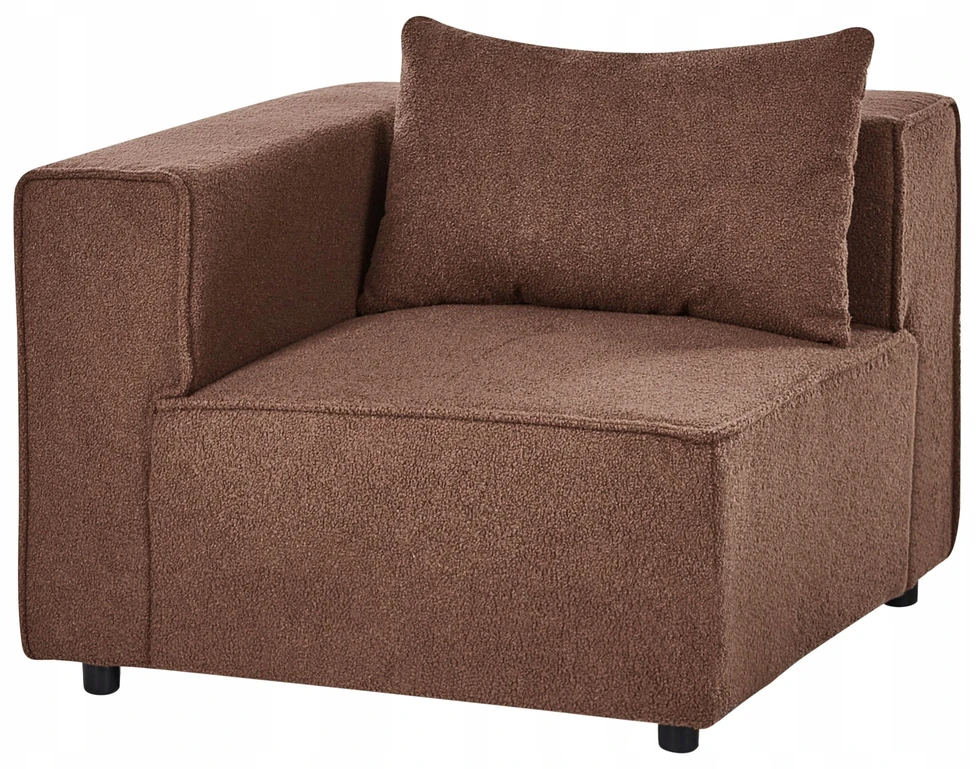 Sofa Beliani Kampinis modulis AXEBO rudas bouclé